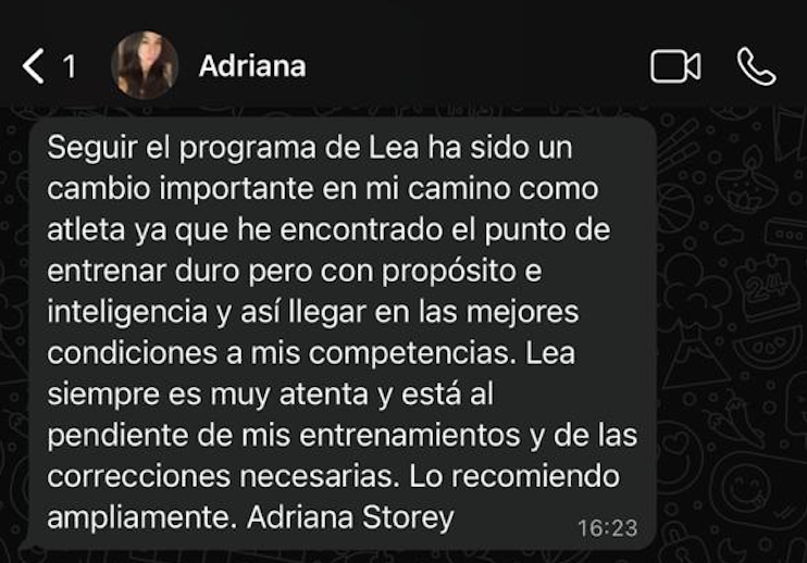 Testimonial from Adriana Storey